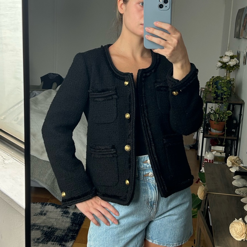 J.Crew Lady Jacket - Black Tweed